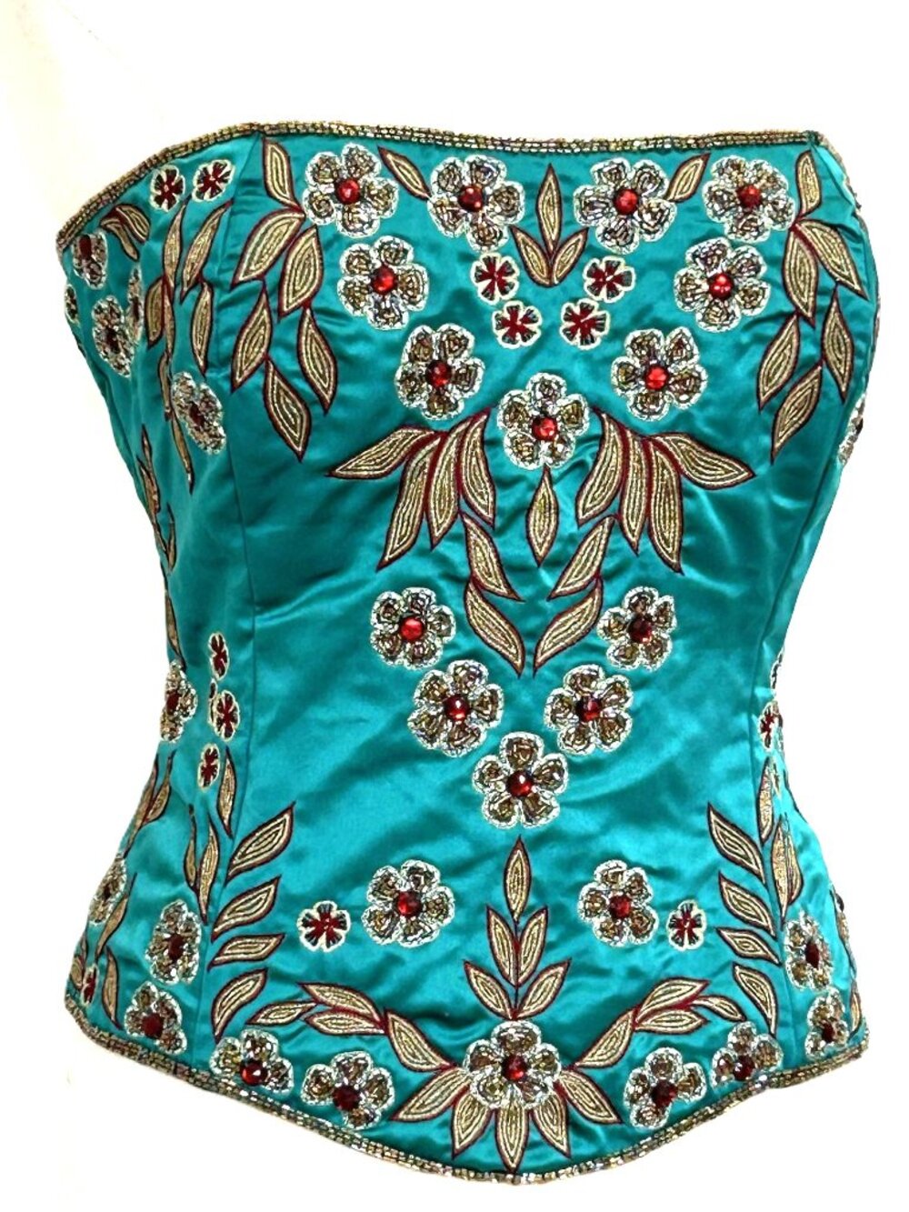 JASDEE Vintage Bustier Corset HandWork Gotta ThreadEmbroidery & Bead Style F3154